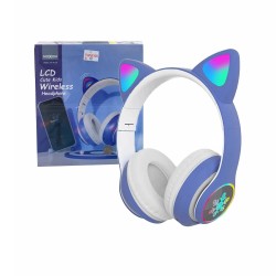Moxom Wireless Headphones MX-WL58 with LED light Blue Moxom Wireless Headphones MX-WL58 with LED light Blue